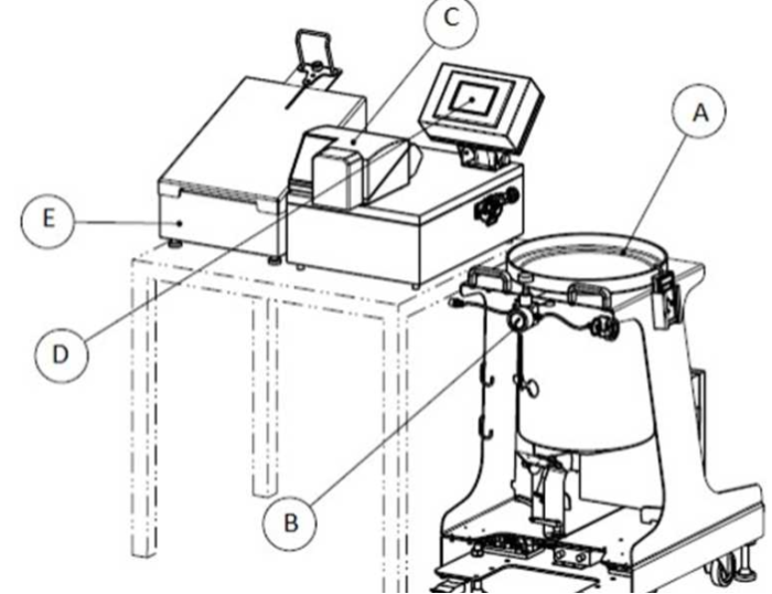 Merck Mobius Mix 50L Single-use Bioreactor With Mettler Toledo High Precision Bench Escala 