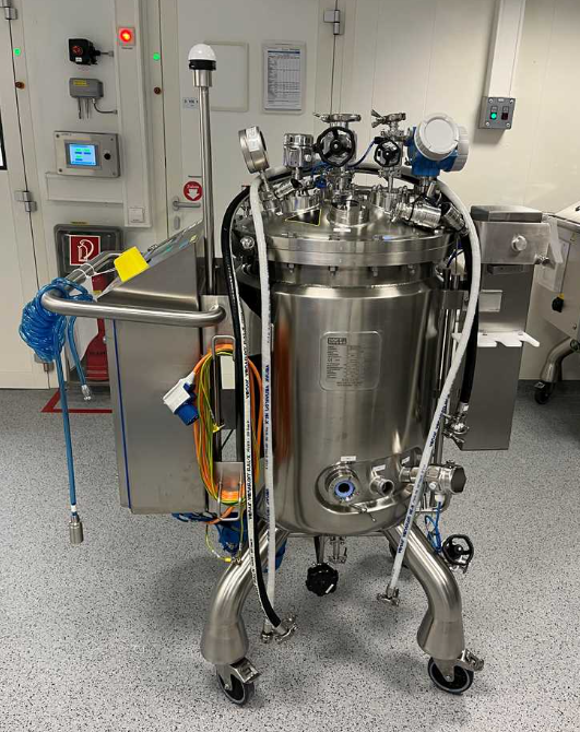 Raff and Grund Mobile 150 Litre Stainless Steel Jacketed Vessel with Magnetic Driven Agitator 