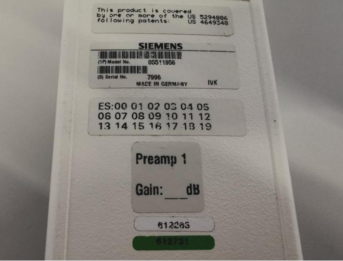 SIEMENS Flex Coil Interface P/N 5511956