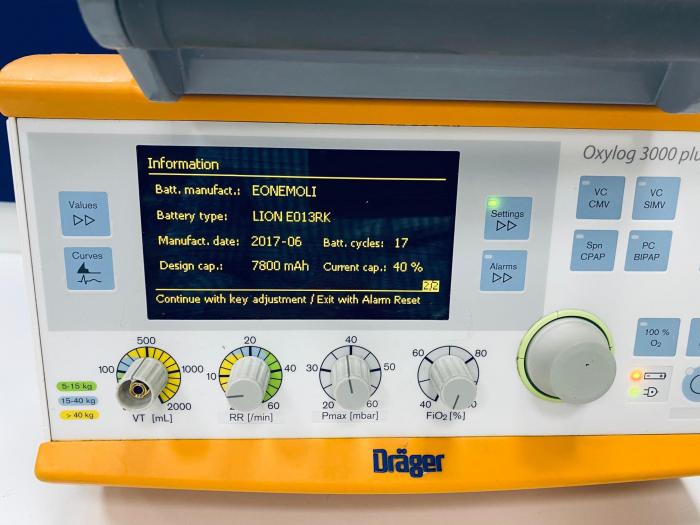 DRAGER Oxylog 3000 PLUS