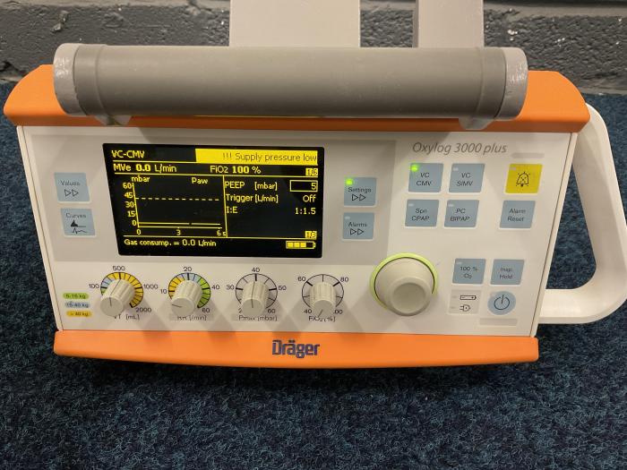 Draeger Oxylog Ventilator 3000 Plus