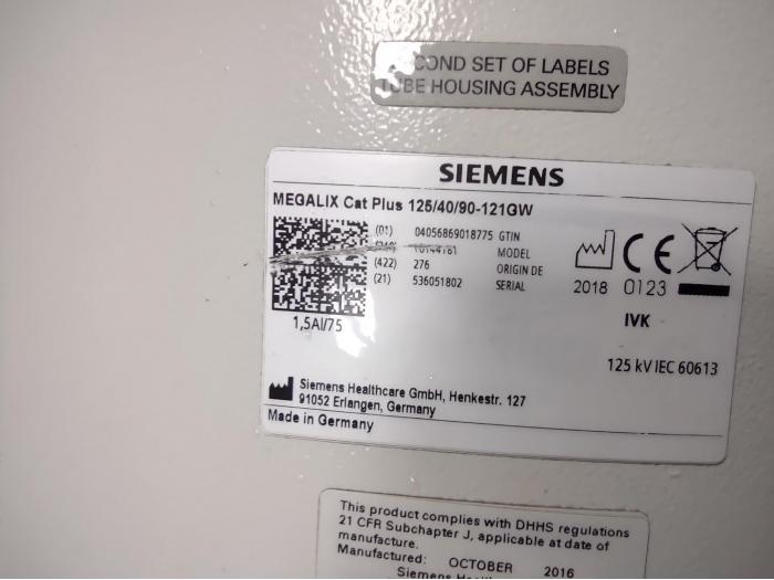 SIEMENS MEGALIX CAT PLUS 125/40/90-121GW