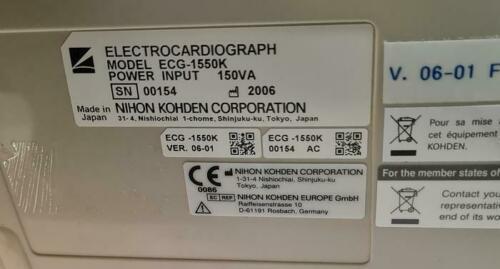 NIHON KOHDEN ECG-1550K