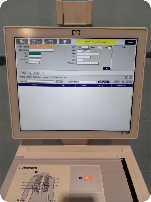 Mortara ELI 380 Interpretive ECG EKG Machine