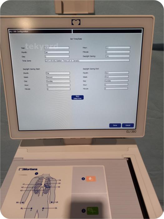 Mortara ELI 380 Interpretive ECG EKG Machine