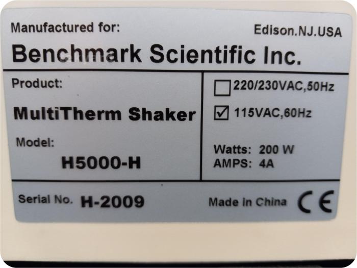 Benchmark Scientific H5000-H MultiTherm Shaker