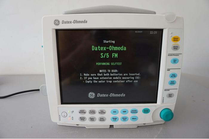 GE Datex Ohmeda S5 FM CO2