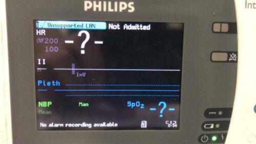 Philips IntelliVue X2 MP2 Patient Monitor ECG Spo2 (Masimo) NIBP Press and TEMP