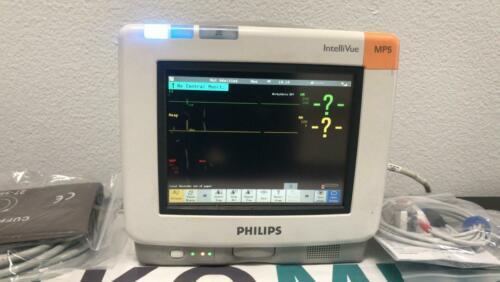 PHILIPS INTELLIVUE MP5 PATIENT MONITOR WITH Philips Etco2 and Printer