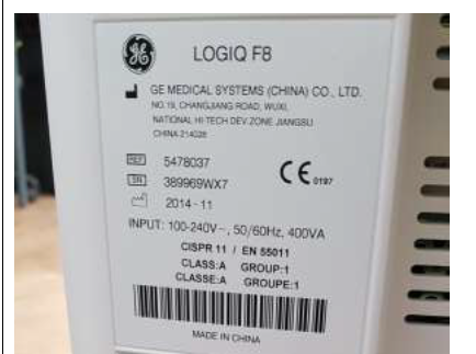 GE LOGIQ F8