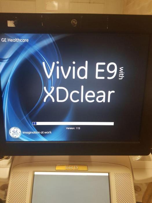 GE VIVID E9 XDCLEAR Cardiac – Vascular Ultrasound