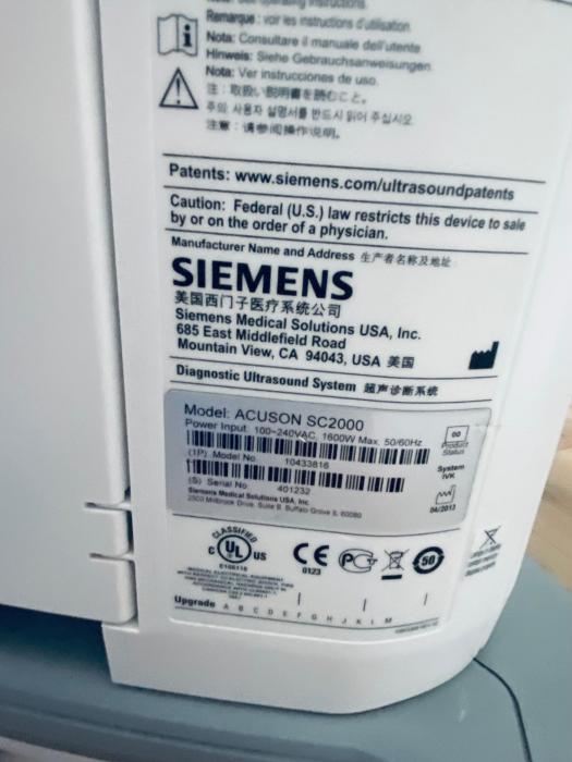 SIEMENS ACUSON SC2000