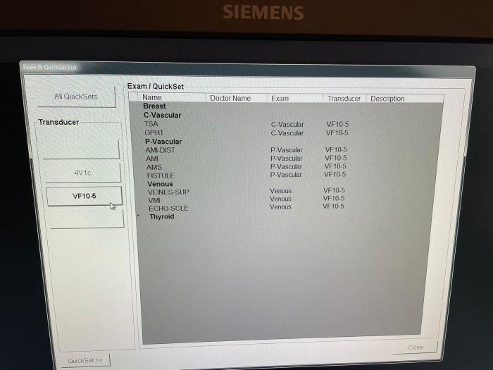 SIEMENS ACUSON X700