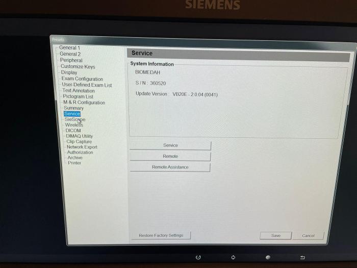 SIEMENS ACUSON X700